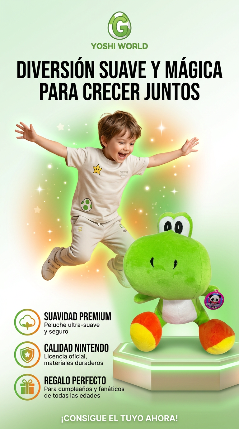 PELUCHE YOSHI Little Buddy Super Mario All Star