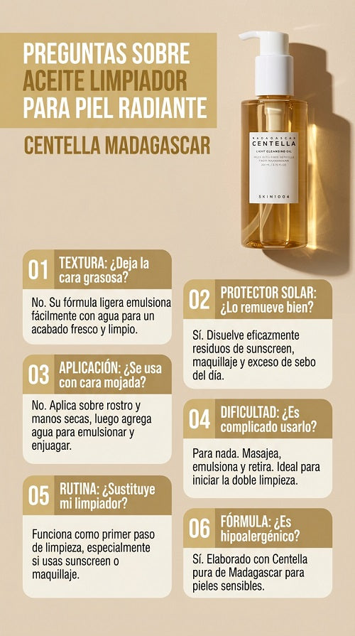 Madagascar Centella: Limpiador Facial Coreano, Doble Limpieza