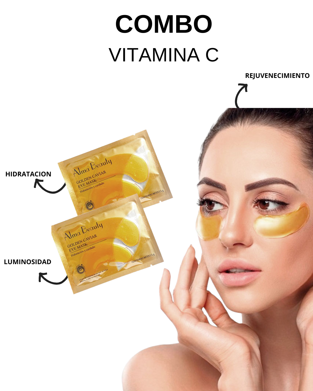 PARCHES ANTI OJERAS DE CAVIAR DORADO