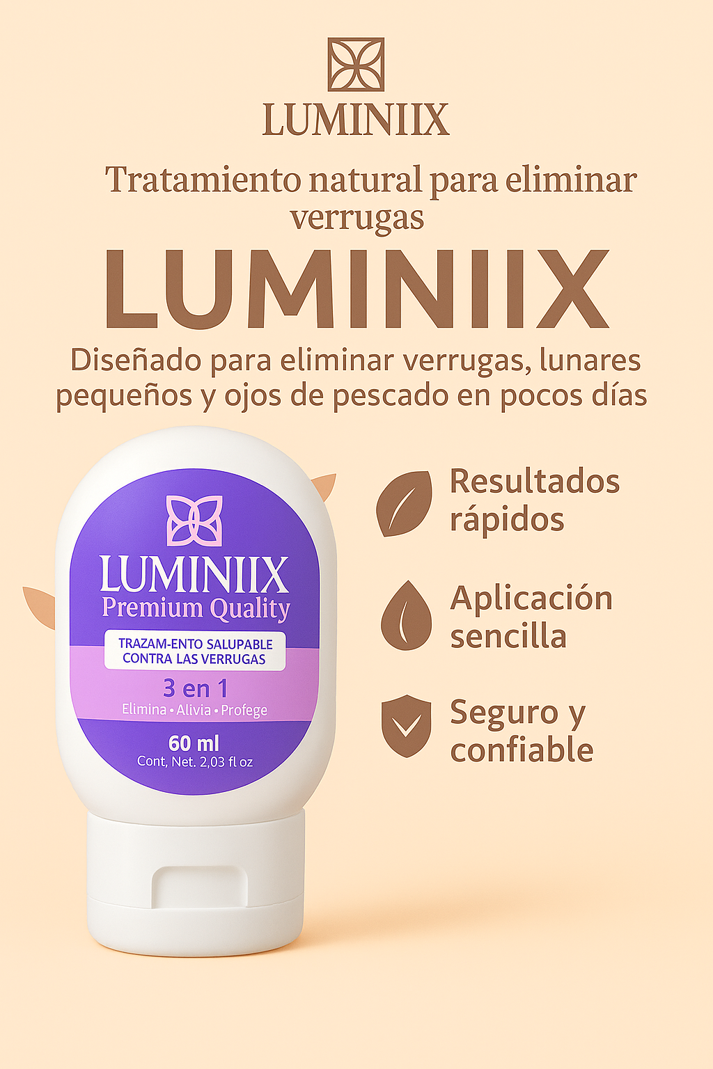 🔝LUMINIIX → ELIMINADOR DE VERRUGAS