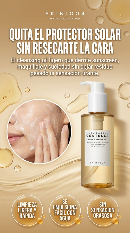 Madagascar Centella: Limpiador Facial Coreano, Doble Limpieza