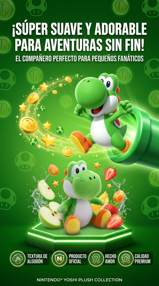 PELUCHE YOSHI Little Buddy Super Mario All Star
